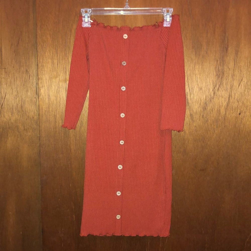 Mid Sleeve Fall Dress